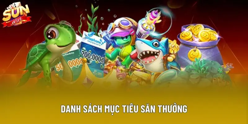 Danh sách mục tiêu săn thưởng